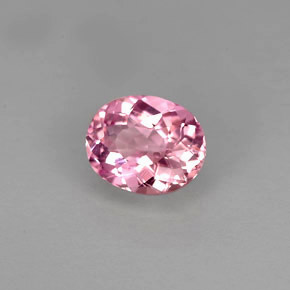 Turmalina rosa natural 0,83ct, corte oval, VS