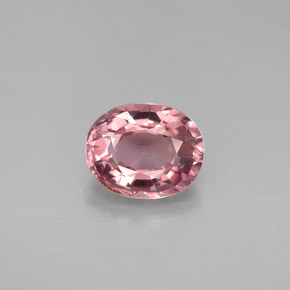 Turmalina rosa natural 1,15ct, corte oval, VVS