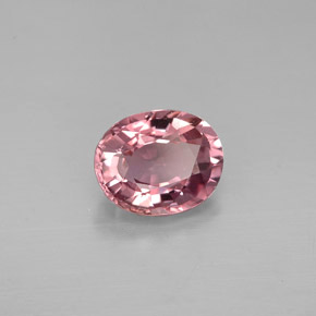 Turmalina rosa natural 1,15ct, corte oval, VVS