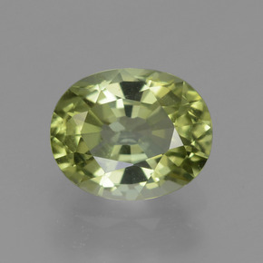 Turmalina verde natural 1,06ct, corte oval, VVS-VS