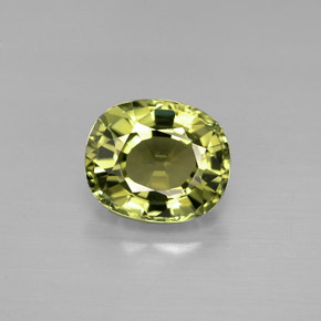 Turmalina verde natural 1,57ct, corte oval, VVS-VS