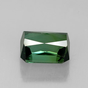 Turmalina verde natural 1,96ct, corte esmeralda, VVS-VS