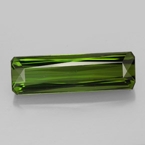 Turmalina verde natural 6,51ct, corte esmeralda, VVS