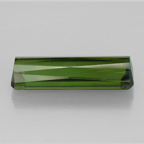 Turmalina verde natural 6,51ct, corte esmeralda, VVS