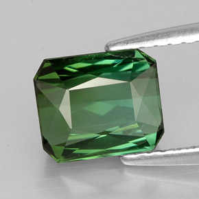 Turmalina verde natural 1,85ct, corte esmeralda, VVS