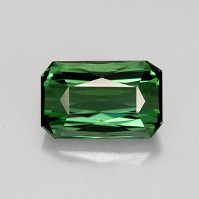 Turmalina verde natural 1,95ct, corte esmeralda, VVS