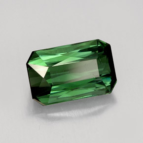 Turmalina verde natural 1,95ct, corte esmeralda, VVS