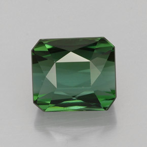 Turmalina verde natural 2,10ct, corte esmeralda, VVS