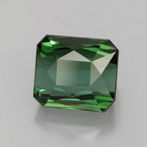 Turmalina verde natural 2,10ct, corte esmeralda, VVS