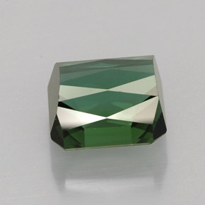 Turmalina verde natural 2,10ct, corte esmeralda, VVS
