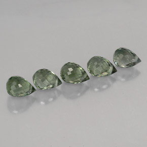 Pedras preciosas de turmalina verde natural de  ct, briolete, VVS-VS