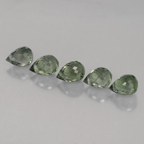 Pedras preciosas de turmalina verde natural de  ct, briolete, VVS-VS