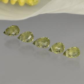 Pedras preciosas de turmalina verde natural de  ct, briolete, VVS-VS