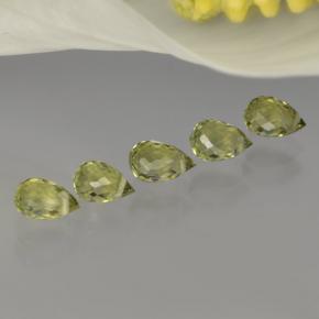 Pedras preciosas de turmalina verde natural de  ct, briolete, VVS-VS