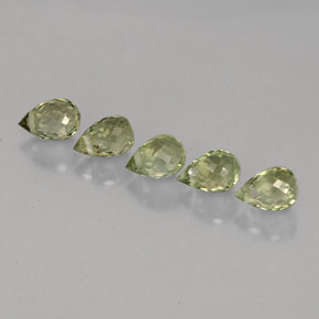 Pedras preciosas de turmalina verde natural de  ct, briolete, VVS-VS