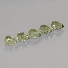 Pedras preciosas de turmalina verde natural de  ct, briolete, VVS-VS