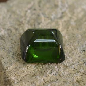 Turmalina verde natural 2,86ct, corte esmeralda, translúcido