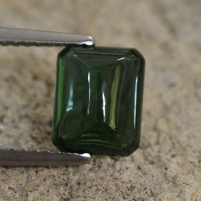 Turmalina verde natural 2,28ct, corte esmeralda, translúcido