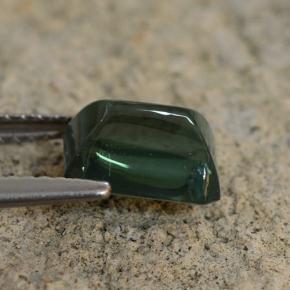 Turmalina verde natural 2,28ct, corte esmeralda, translúcido