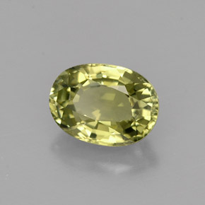 Turmalina verde natural 0,99ct, corte oval, VVS