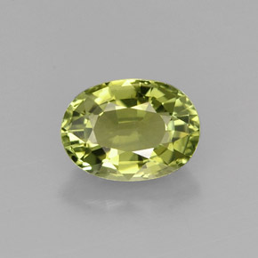 Turmalina verde natural 0,98ct, corte oval, VVS