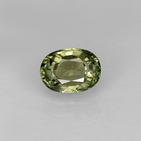 Turmalina verde natural 0,98ct, corte oval, VVS