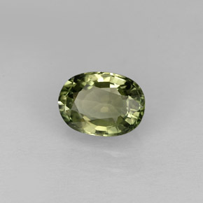 Turmalina verde natural 0,98ct, corte oval, VVS