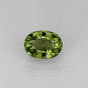 Turmalina verde natural 1,03ct, corte oval, VVS