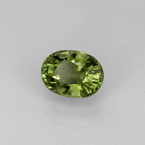 Turmalina verde natural 1,03ct, corte oval, VVS