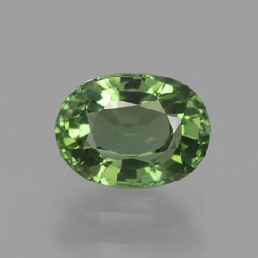 Turmalina verde natural 1,07ct, corte oval, VVS