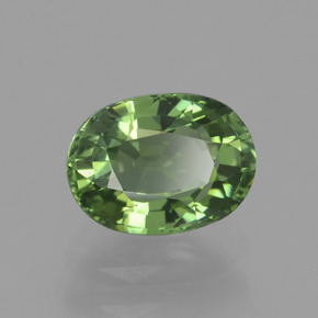 Turmalina verde natural 1,07ct, corte oval, VVS