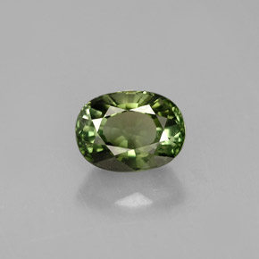 Turmalina verde natural 1,13ct, corte oval, VVS