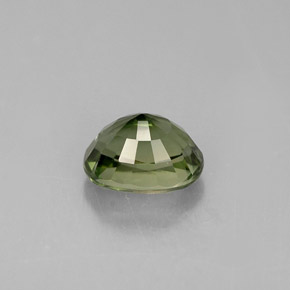 Turmalina verde natural 1,13ct, corte oval, VVS