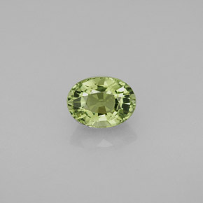 Turmalina verde natural 1,03ct, corte oval, VVS