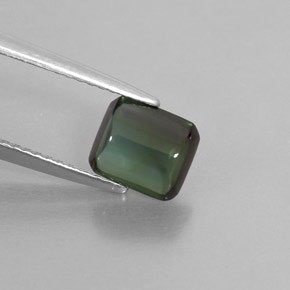 Turmalina verde natural 1,66ct, transparente, transparente/translúcido