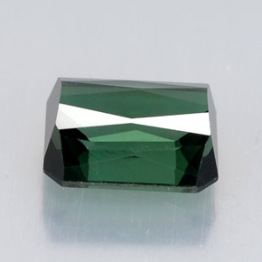 Turmalina verde natural 2,08ct, corte esmeralda, VVS