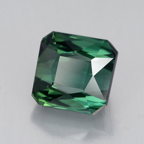 Turmalina verde natural 1,99ct, corte esmeralda, VVS