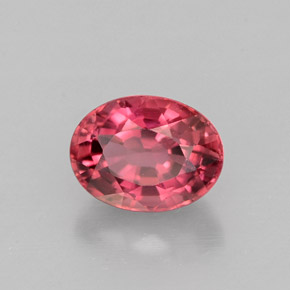 Turmalina rosa natural 1,33ct, corte oval, VVS-VS