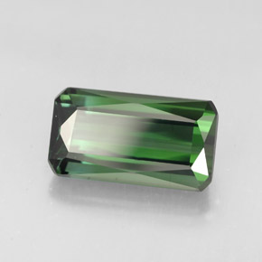Turmalina verde natural 2,82ct, corte esmeralda, VVS