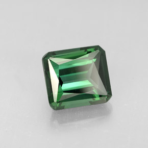 Turmalina verde natural 2,08ct, corte esmeralda, VVS