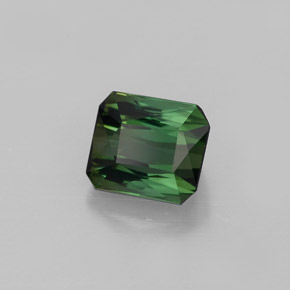 Turmalina verde natural 1,47ct, corte esmeralda, VVS