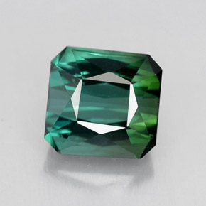 Turmalina verde natural 1,98ct, corte esmeralda, VVS