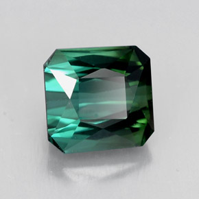 Turmalina verde natural 1,98ct, corte esmeralda, VVS