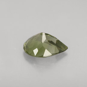 Turmalina verde natural 1,00ct, formato de pêra, VVS
