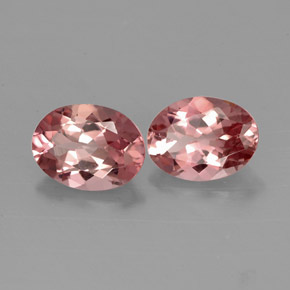 Pedras preciosas de turmalina rosa natural de  ct, corte oval, VVS