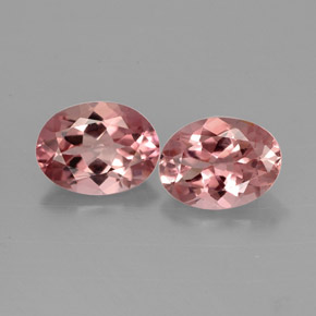 Pedras preciosas de turmalina rosa natural de  ct, corte oval, VVS