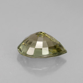 Turmalina verde natural 1,18ct, formato de pêra, VVS