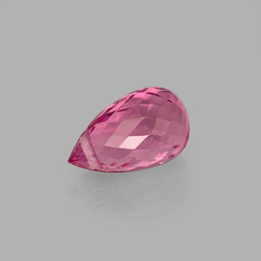 Turmalina rosa natural 0,95ct, briolete, VVS-VS