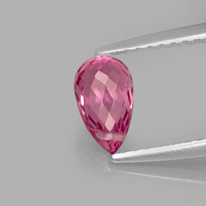 Turmalina rosa natural 0,95ct, briolete, VVS-VS