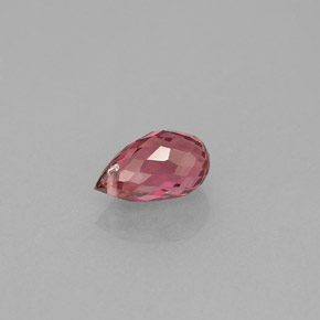 Turmalina rosa natural 0,88ct, briolete, VVS-VS